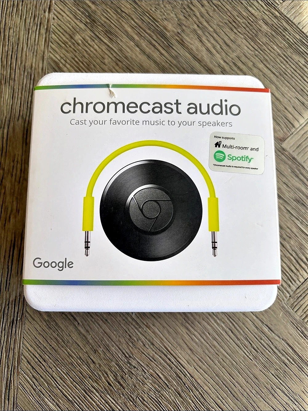 NEW Google Chromecast Audio Wi-Fi Streaming Audio Device RUX-J42 NWT NIB